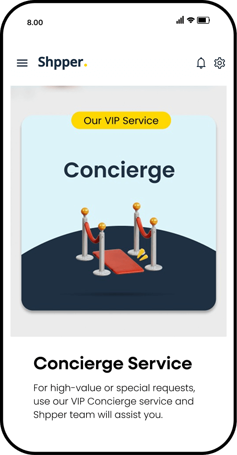 Shpper Concerge Service