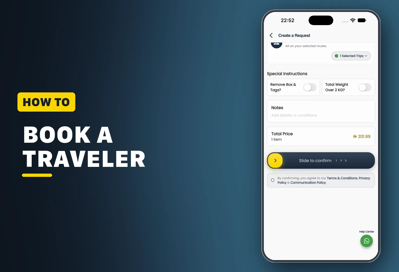 How to Book a Traveler
