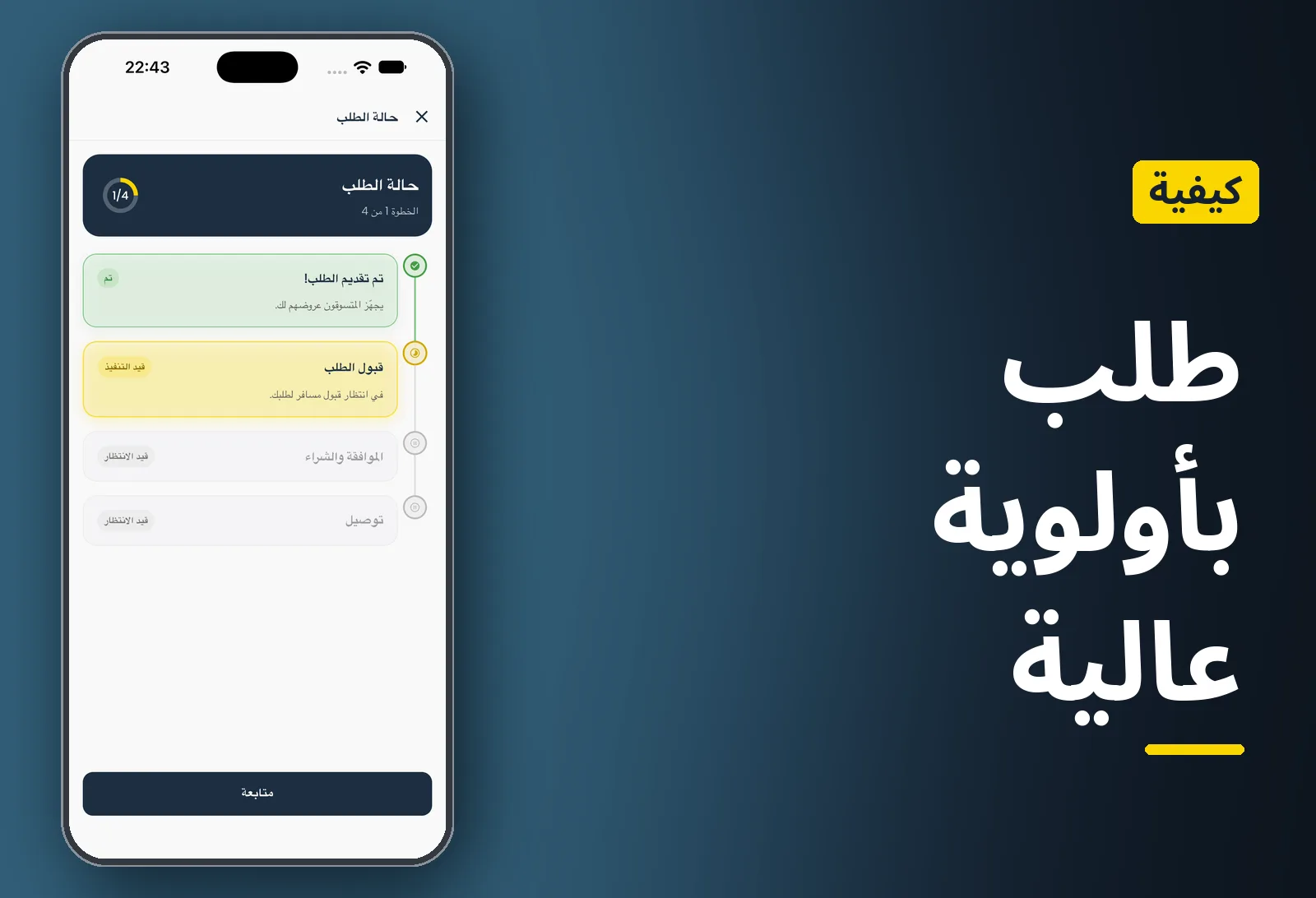 كيفية تقديم طلب بأولوية عالية