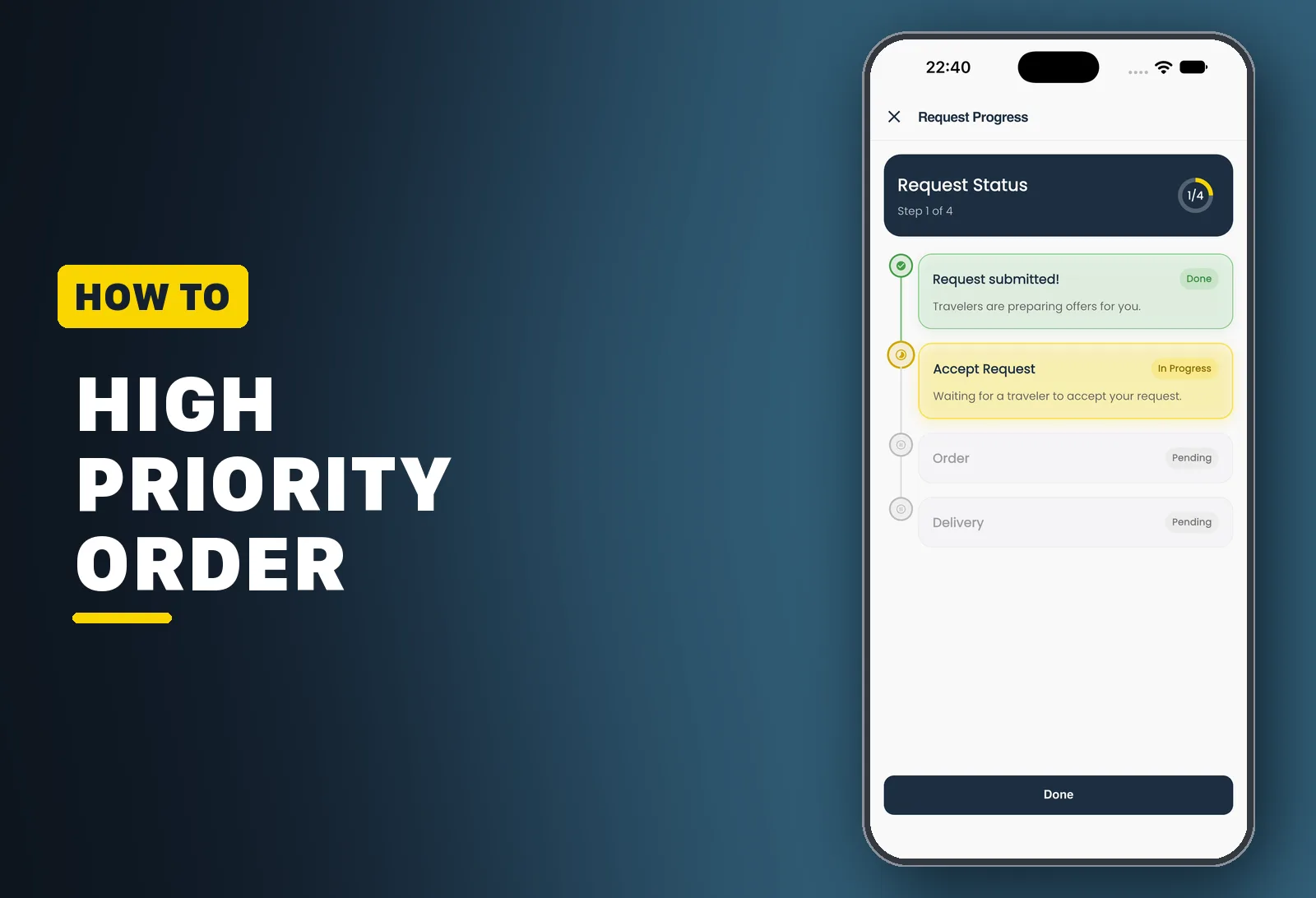 How to Place a High Priority Order