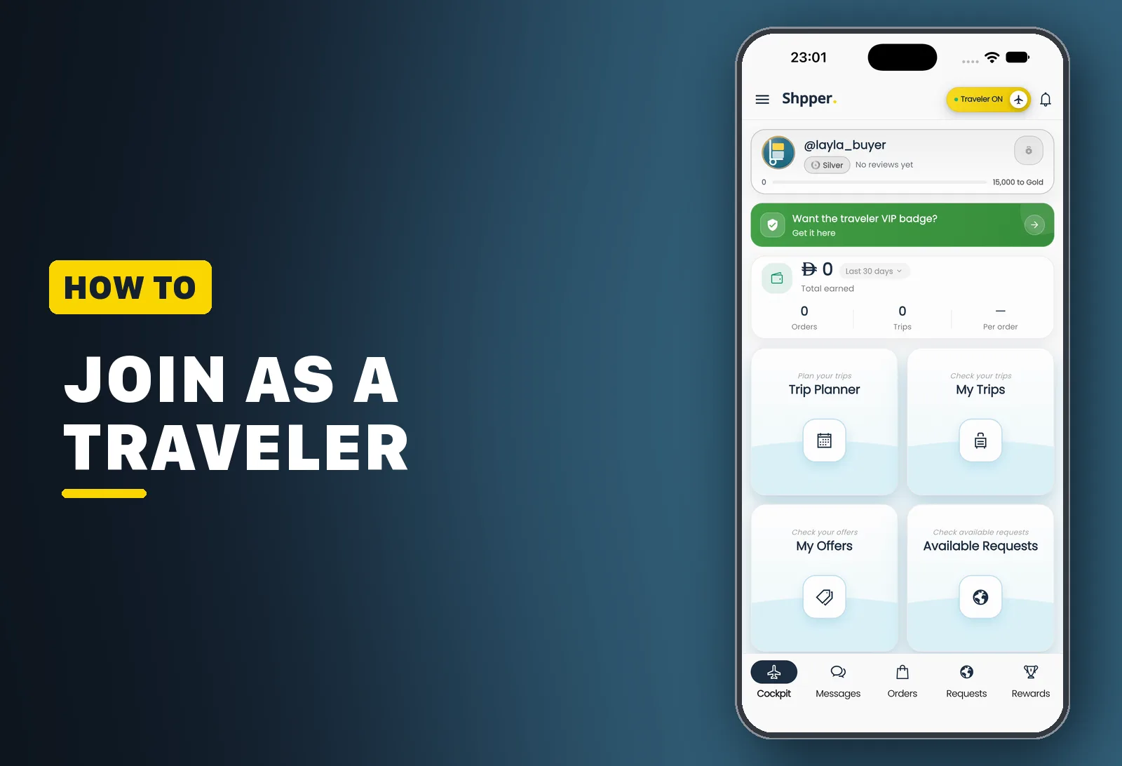 How to join as a Traveler