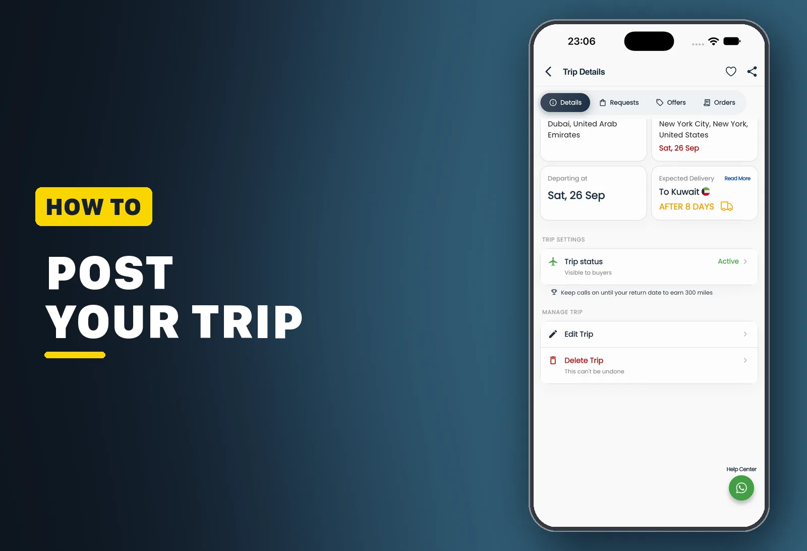 How to Post Your Travel Plans
